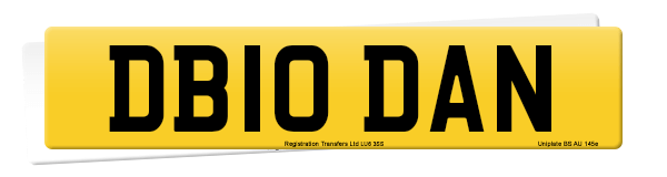 Registration number DB10 DAN